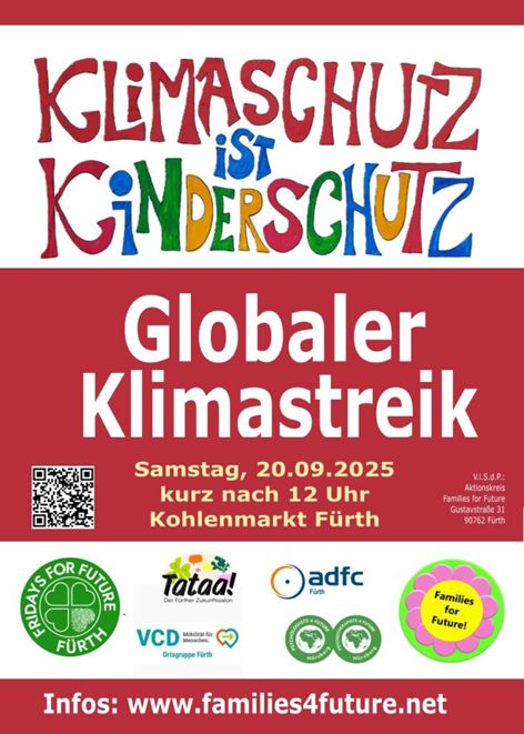 Globaler Klimastreik 20.09.2025 Fürth