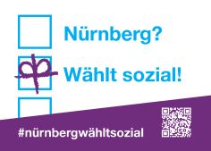 Logo zur Kampagne Nürnberg? Wählt sozial! anlässlich der Kommunalwahl 2026