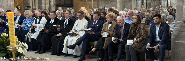 Festgottesdienst anlässlich achtzig Jahre Frieden in der Sebalduskirche Nürnberg