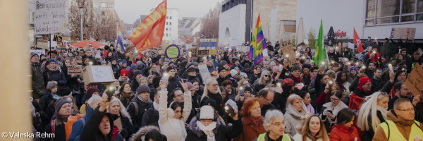 Nie wieder ist Jetzt! Demo gegen Rechts am 8.2.2025 am Kornmarkt Nürnberg