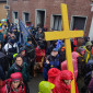 Mitglieder der Initiative „Kirche(n) im Dorf lassen“ auf der Lützerath-Demo am 14.01.2023