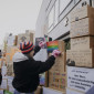 Brandmauer bei der Demonstration der Allianz gegen Rechtsextremismus